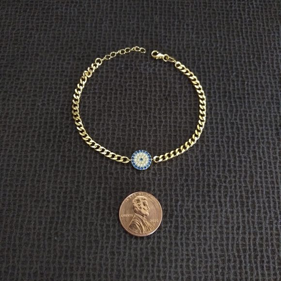 isabella m. Evil😈 Eye👁️ Curb Link Chain Bracelet - Picture 4 of 15